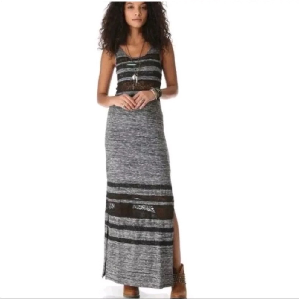 FREE PEOPLE HAZY DAZE LACE MAXI DRESS SZ M… - Picture 2 of 7